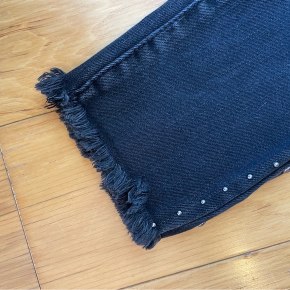 HERMIONE HIGH RISE ANKLE SKINNY JEANS KANCAN SIZE 27 BLACK DENIM - Picture 6 of 8